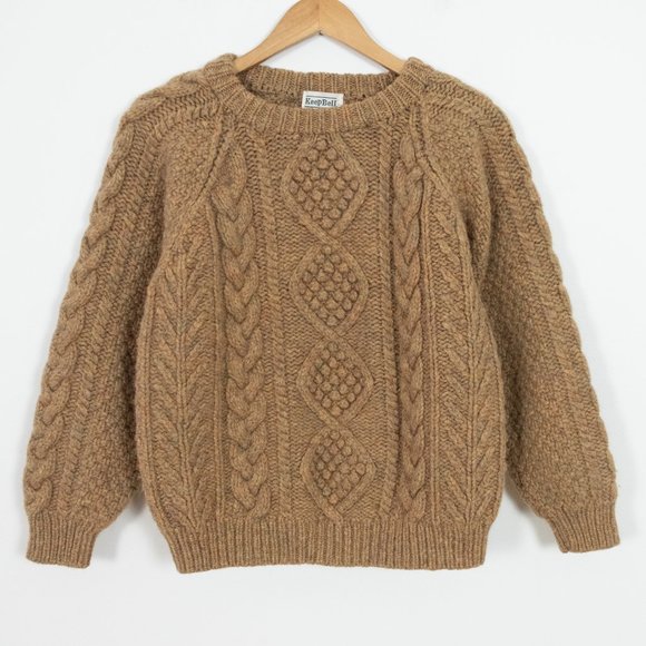 Vintage Sweaters - Keep Bell Vintage Chunky Knit Speckled Crew Neck Sweater